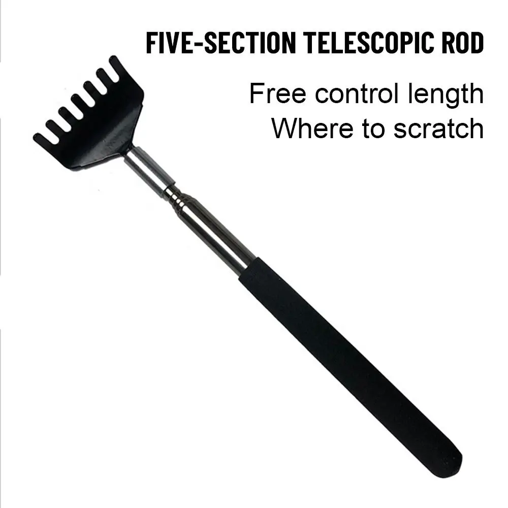 Hot Handy Health Care Stainless Steel Massage Tool Retractable Back Itch Scratcher Extendable Back Scratcher