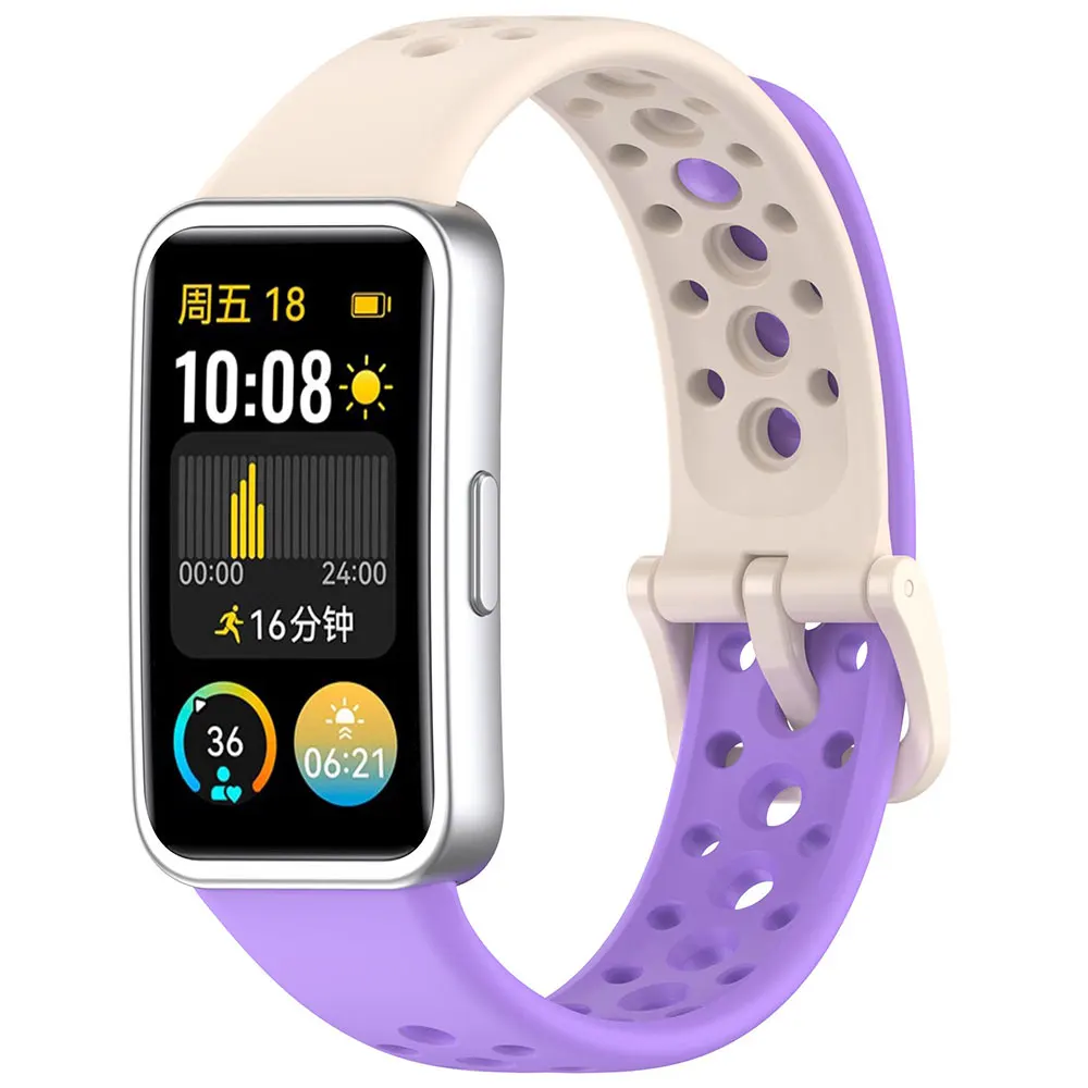 Watchband + 3D Protective Film for Huawei Band 9 Band9 Bracelet Sport Silicone Strap Huawei Band8 Correa Replacement Wristband
