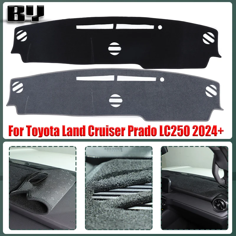 

Car Inner Dashboard Cover For Toyota Land Cruiser Prado LC250 2024+Auto Dash Mat Carpet Cape Anti-sun Sun shade (without HUD)