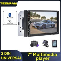 TEENRAM 7 Inch 2Din FM 7018B Car Radio Modulator Stereo Receiver Support RearView Camera Audio Player Bluetooth Mirror Link MP5