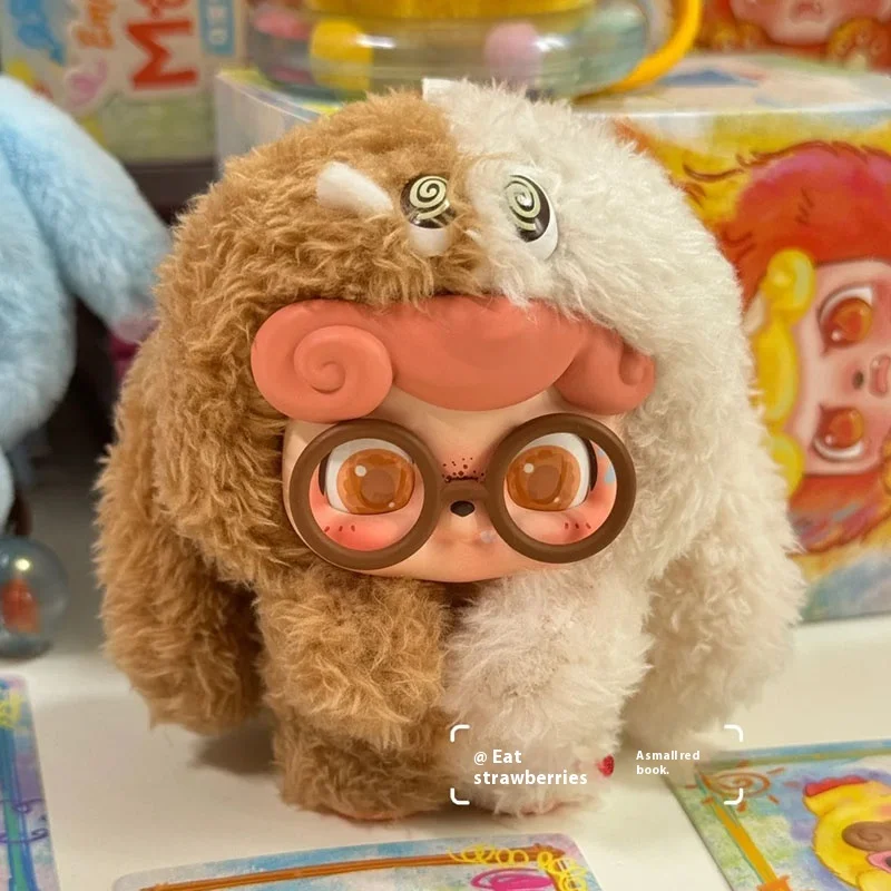 Jotoys Q.Kid Emotional Hairy Monster Series Plüsch Blind Box Kawaii Puppe Tabletop Decor Figur Mystery Toy Collectible Kid Gif