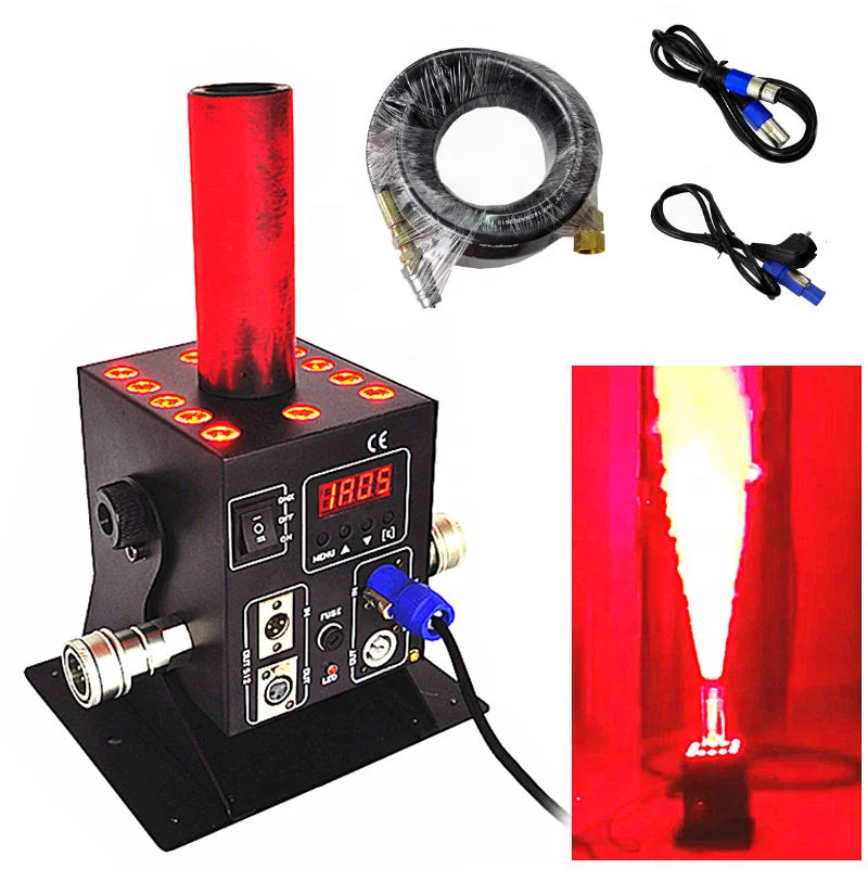 Poland Warehouse LED Full‑color CO2 Jet Column Machine Stage Spray Fog Effect DMX Digital Control CO2 Cannon for Disco Bar Club