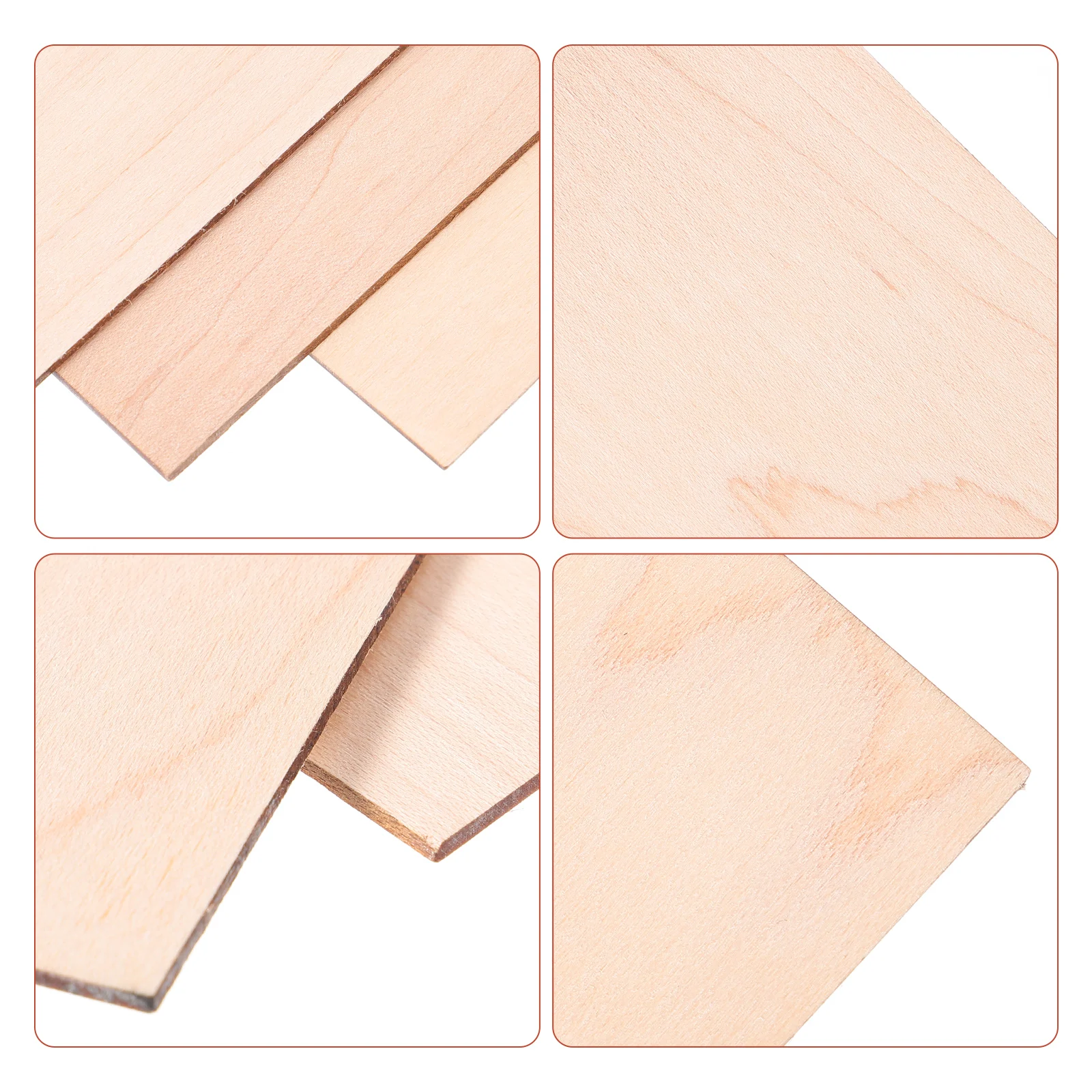 

3 Pcs Guitar Spacers Electric Head Veneer Replacement Accessories Maple Neck Shims for Wood Headplates