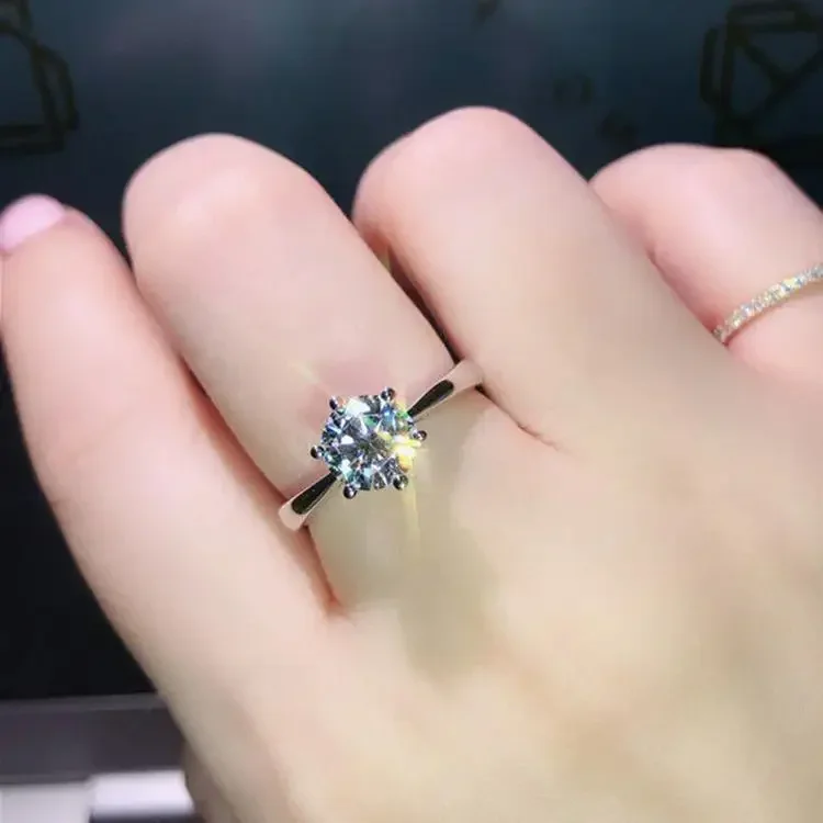 Premium adjustable geometric ring for women and men, hexagonal silhouette with electroplated white gold finish, minimalist chane