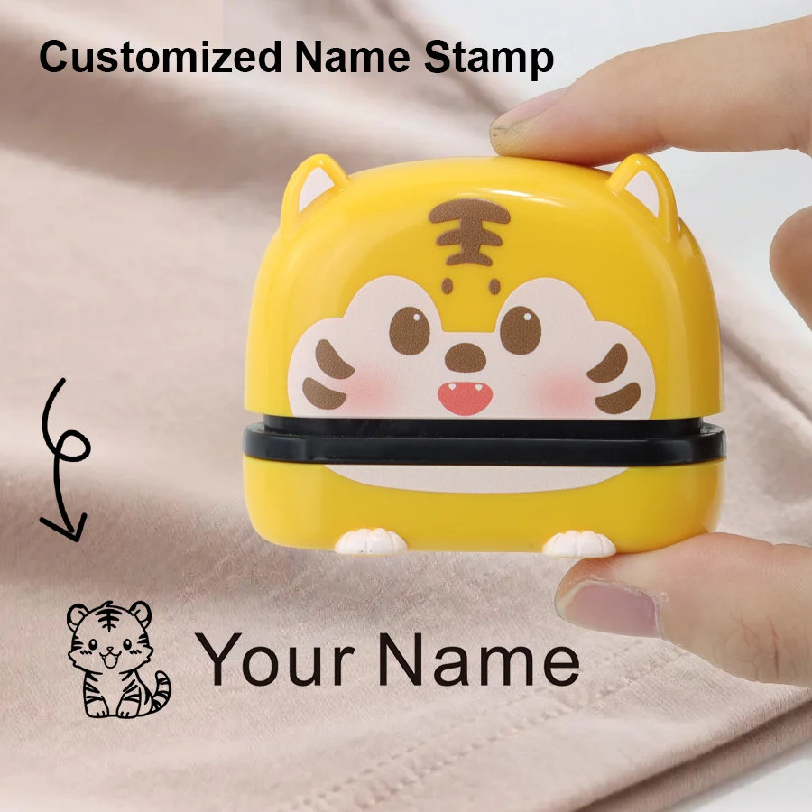Custom Name Stamp for Kids Clothes-Multilingual Waterproof Clothing Marker | Anti-Loss Shoe&Backpack Labels | Kindergarten Gift