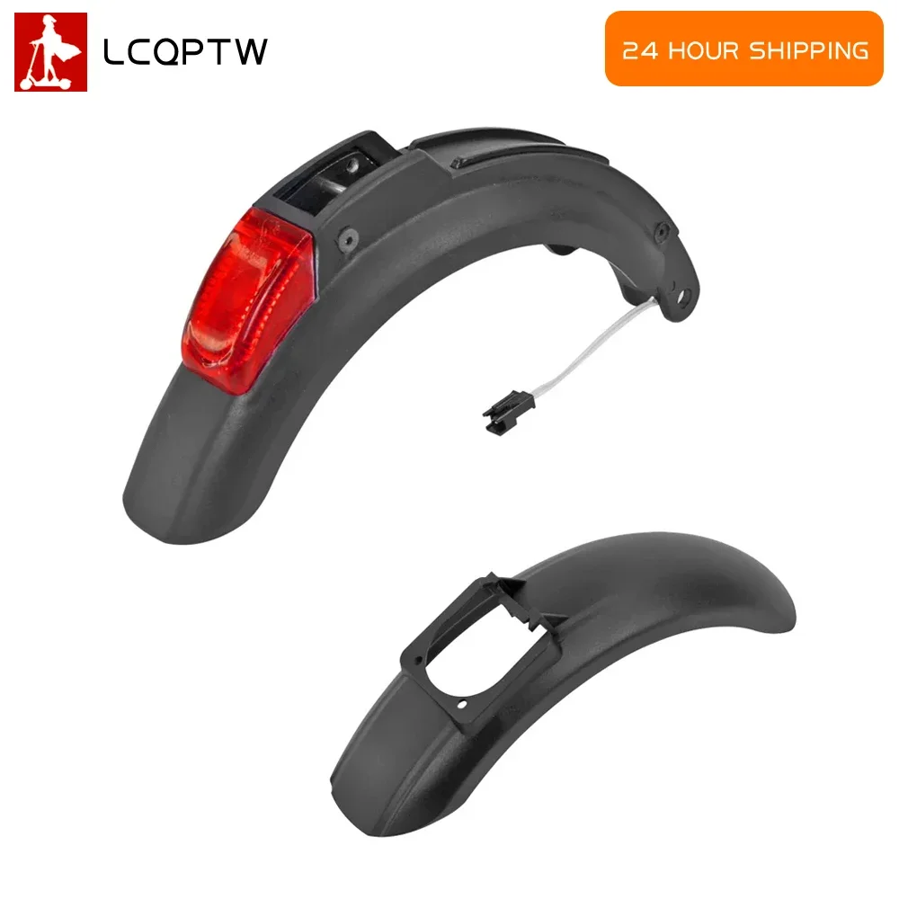 Conjunto de pneus para guarda-lamas dianteiro e traseiro, com luz traseira da roda, para kugoo s1 s2 s3, skate, scooter elétrica, peças