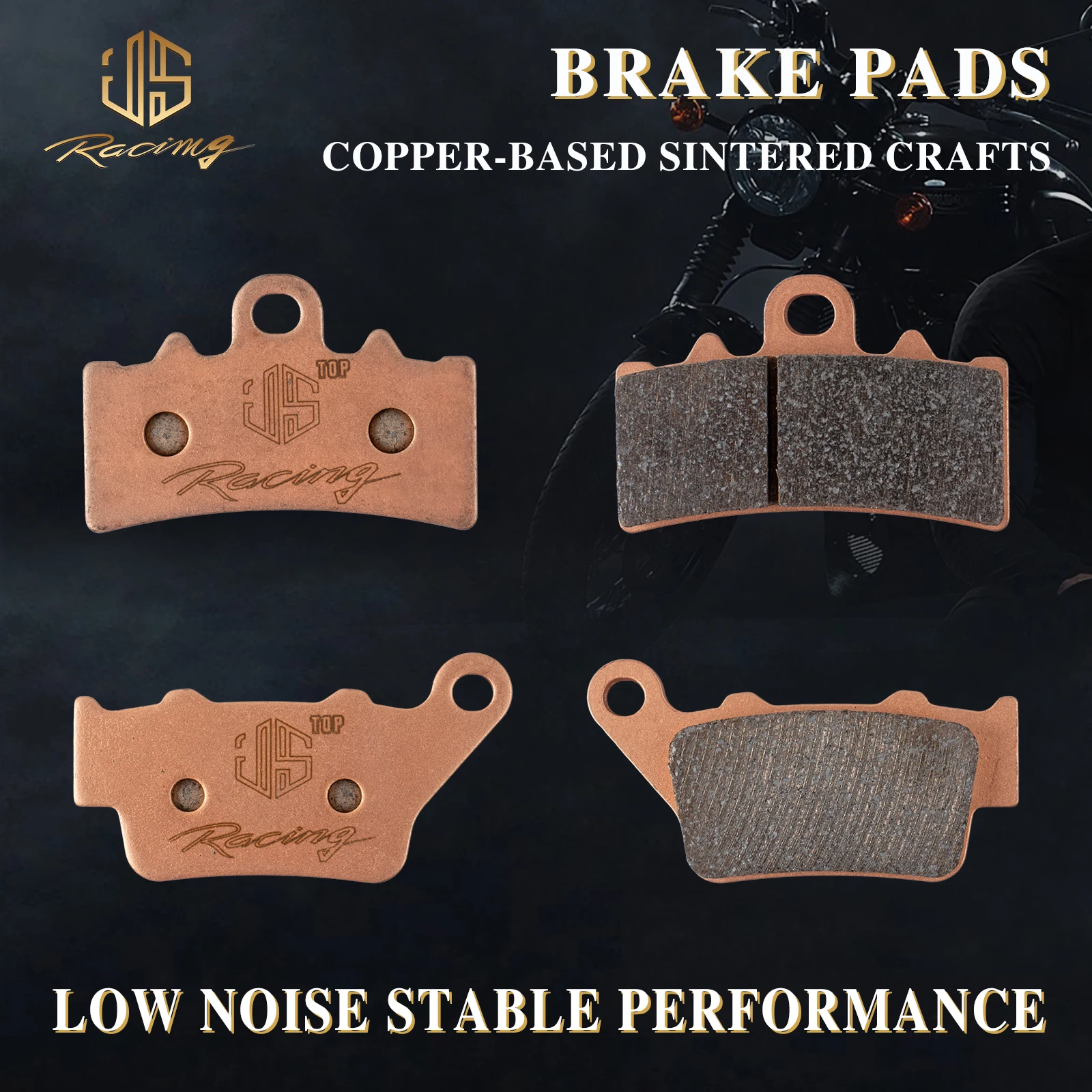 JSRAOIMG Motorcycle Sintered Front & Rear Brake Pads For KTM Duke 125 200 250 390 Adventure 250/390 RC125 RC200 RC250 RC390
