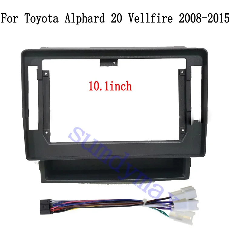 

10.1 inch Car DVD Radio Fascia Mounted for TOYOTA alphard 20 vellfire 2008-2015 Stereo Dashboard Surrounded Panel Fitting Frame