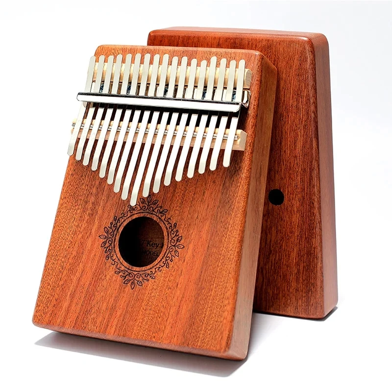 Kalimba 17 Keys Thumb Piano High Quality Handguard Wood Mahogany Mbira Body Musical Instruments Kalimba Piano Creative Music Box