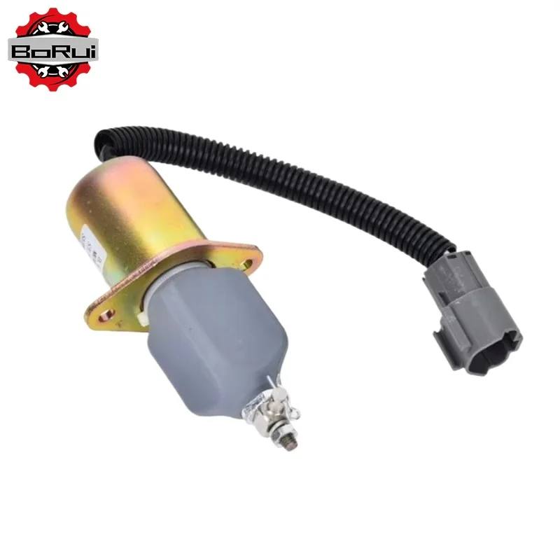 1751ES-12A3UC12B1S Automobiles Fuel Shut Off Solenoid For Yanmar 4NTE94 Engine Hyundai R60-5 R210-5 SA-4673-S