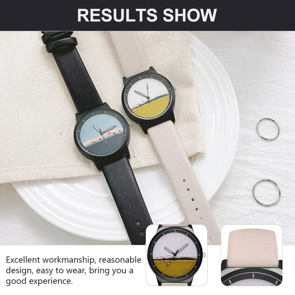 1Pcs Couple Wrist Watch Simple Stylish Casual Quartz Watch Comfortable Versatile Fresh Fashionable Universal Daily Wear