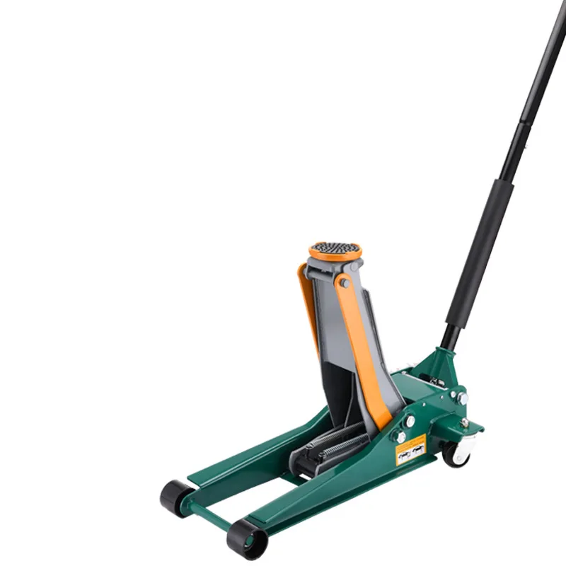 Hydraulic jack Horizontal 3-ton double pump ultra-low thickened car tire replacement repair tool
