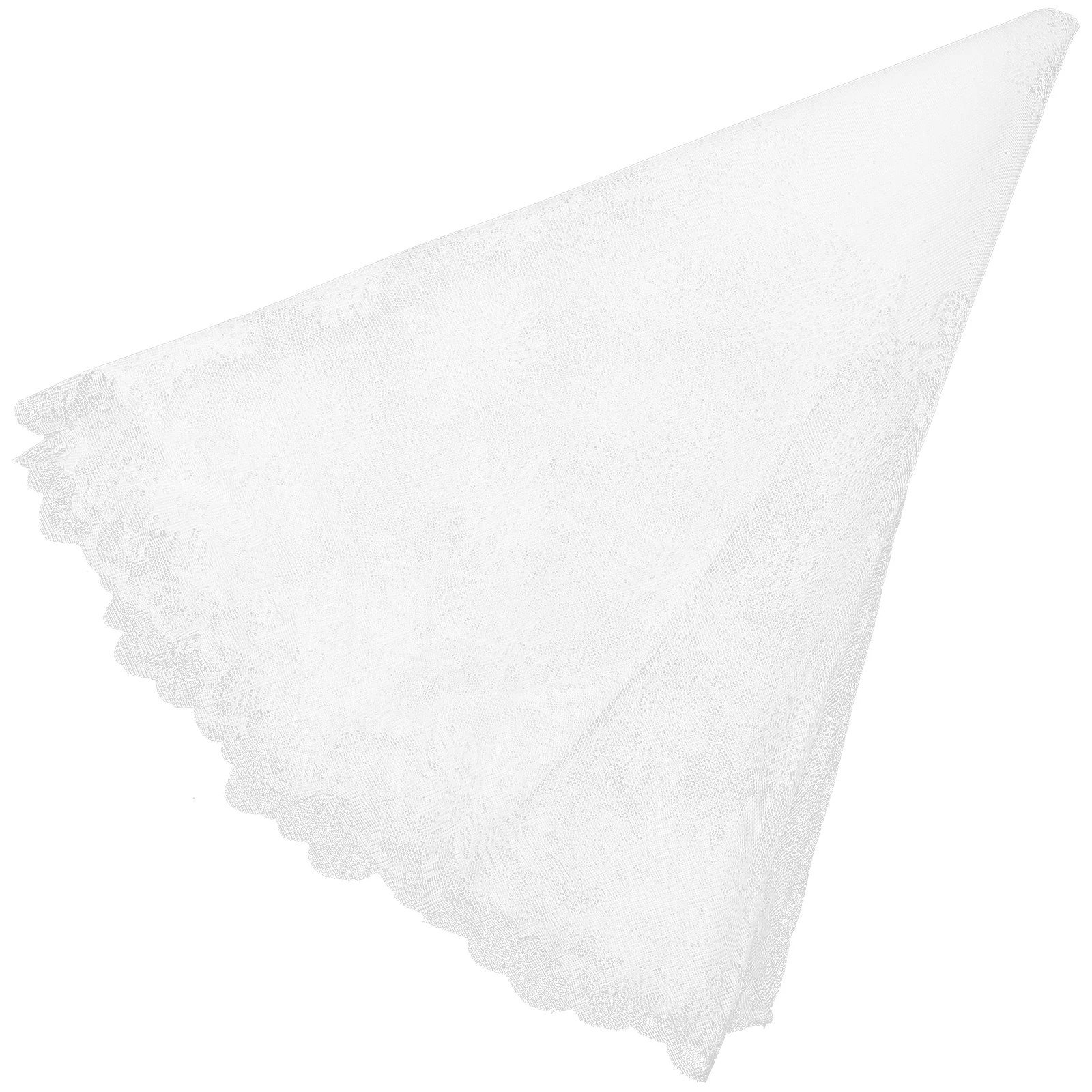 Toalha de mesa de renda de Natal Toalhas de mesa retangulares de tecido branco floco de neve