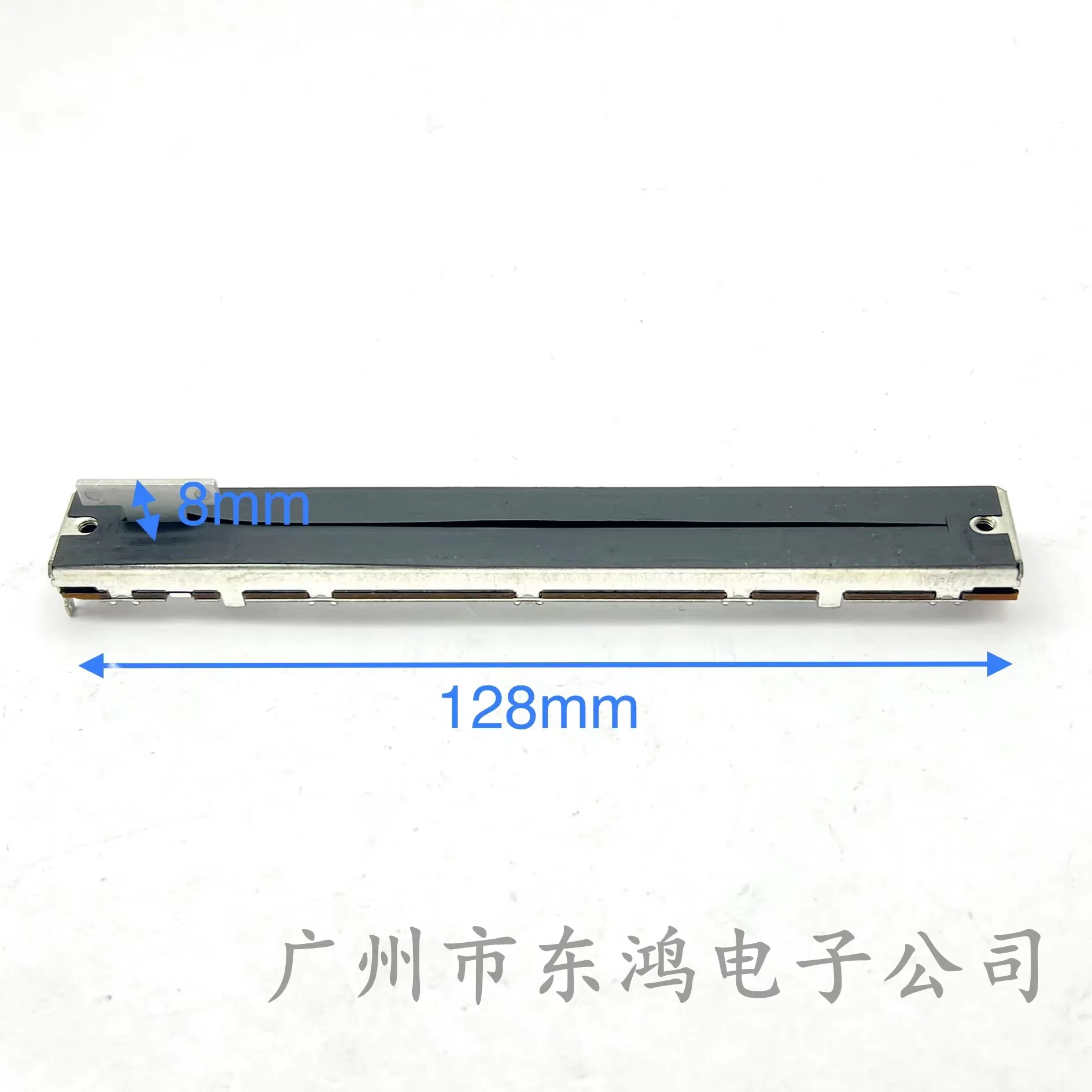 1PCS alps 128MM straight slide potentiometer dual 10KDX2 T shaft length 8MM with dust film