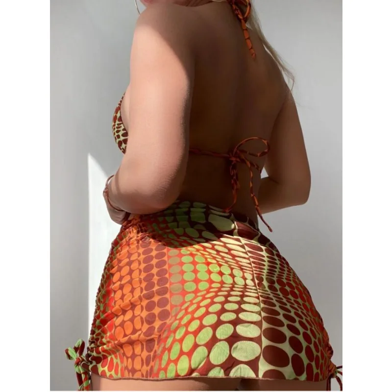 Sexy Bathing Suit 2025 New Swimming Suit Swimwear Women Brazilian Bikini with Cover Up Low Waist Swimsuit Biquinis Maillot