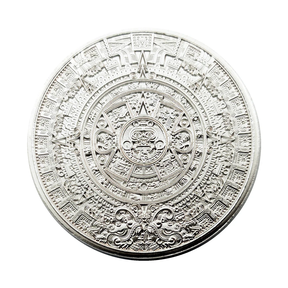 1947 المكسيكي محظوظ عملة مايا نبوءة التقويم عملة تذكارية الديكور الحرف جمع تذكارية عملة حلية الهدايا #4