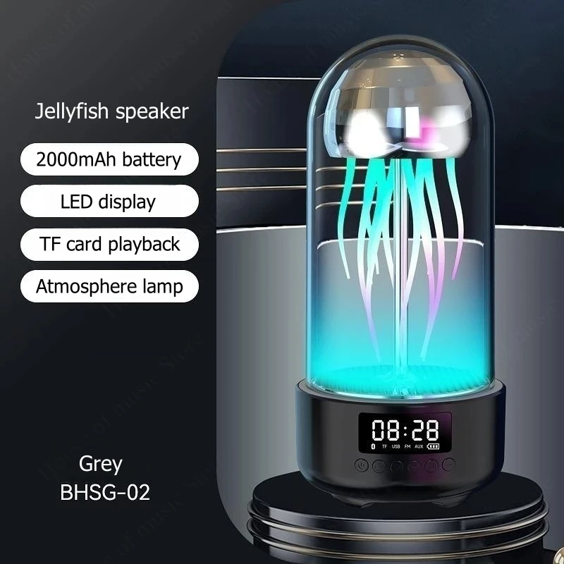 Mobile Mechanical Jellyfish Bluetooth Mini Creative Speaker Home Desktop Ornaments Wireless Octopus Audio Outdoor Subwoofer Gift