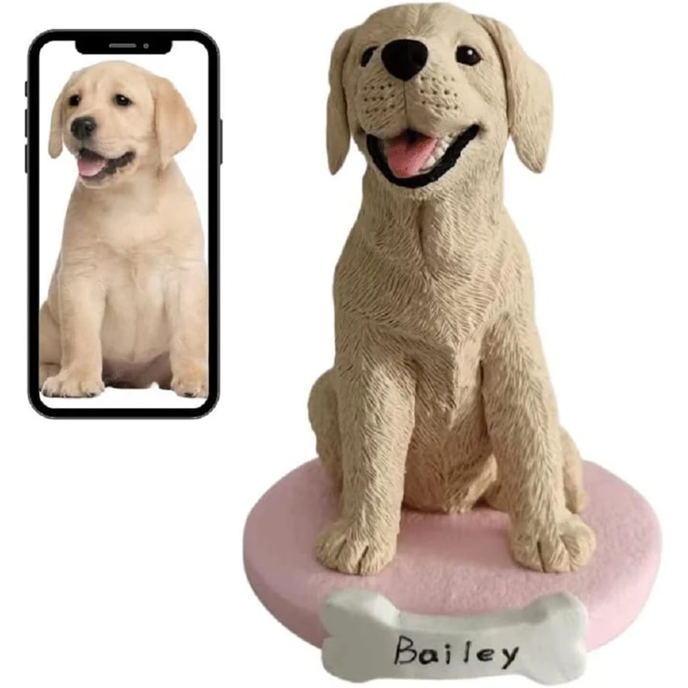 

MEJELE Custom Personalized Dog&Cat Pet Bobblehead Figurine for Dog/Cat Lovers,Customized Sculpture Animal Statue Figure