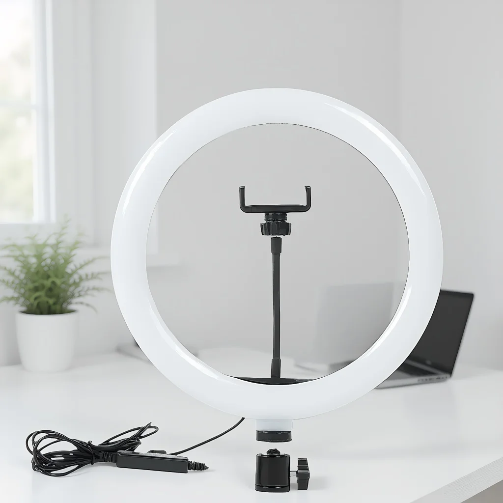 10-дюймовый кольцевой светильник для селфи — светодиодная заполняющая лампа для фотографии для записи видео, прямой трансляции и селфи
