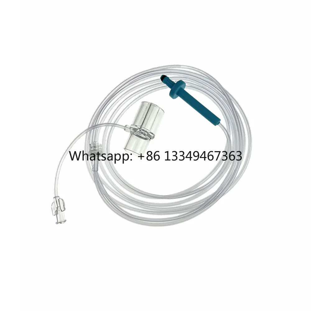 Co2 Sampling Tube Disposable PVC with Luer Male Connector EtCO2 Sampling Line Gas Sampling Lines Compatible