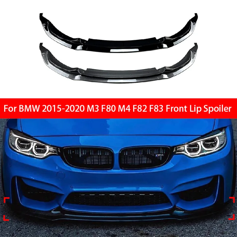 

For BMW M3 F80 M4 F82 F83 Diffusore Splitter Copertura Gurad Body kit 2015-2020 Tuning 3PCS Auto Paraurti Anteriore Lip Spoiler