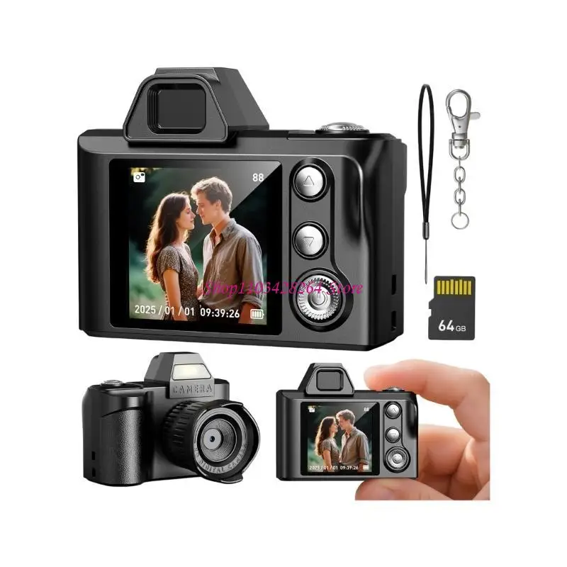 64gb-記憶装置-64mp-720p-耐久性のあるプランの長い電池寿命が付いているエラストマーの子供のカメラ