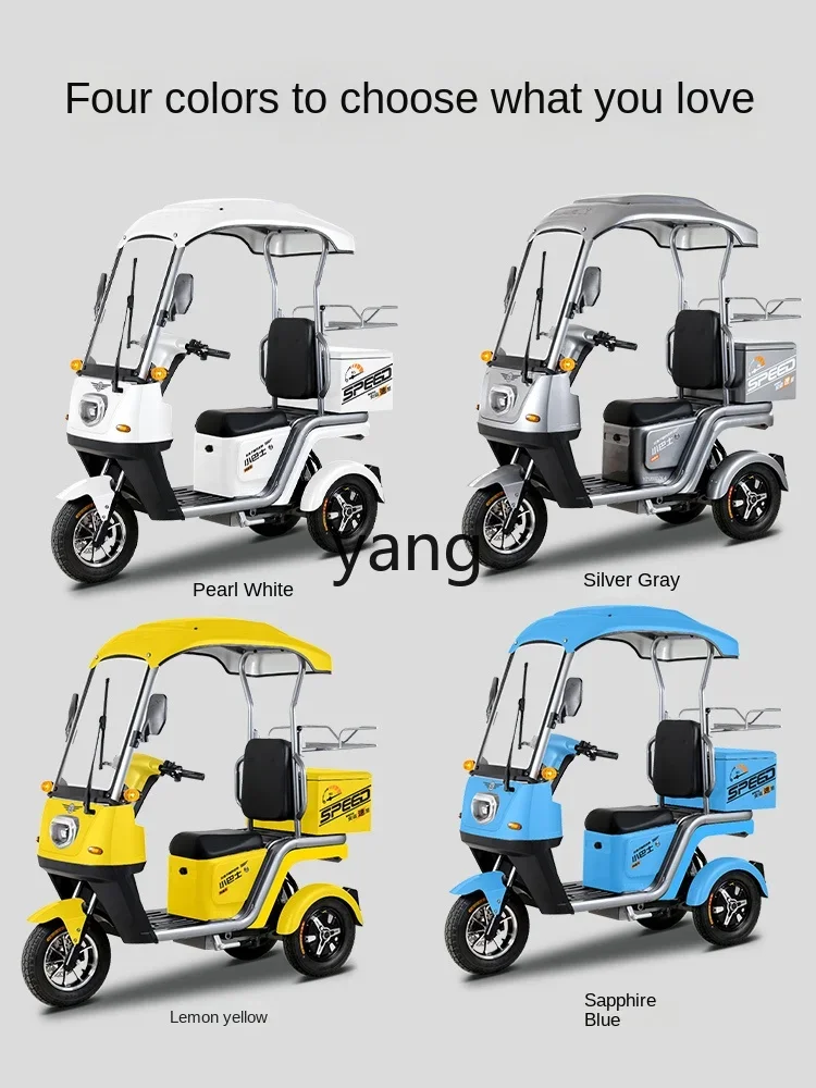 Yjq tumbler electric three-wheel swing car with shed battery car