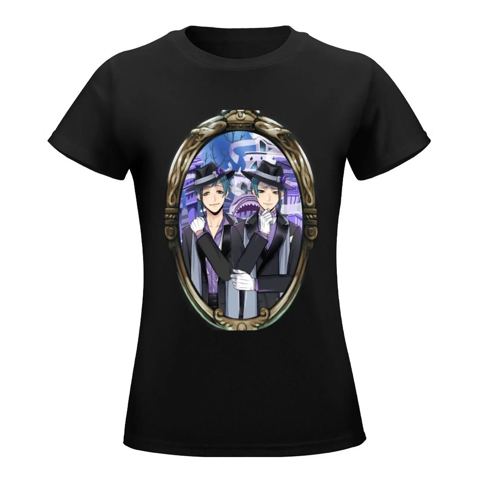 Floyd Leech & Jade Leech (Twisted Wonderland) T-Shirt graphics kawaii clothes Woman clothing