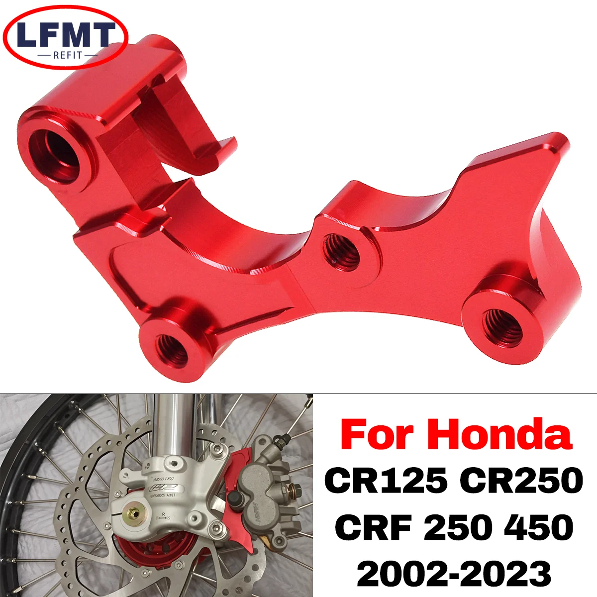 For HONDA CRF250R 450R CR125 CRF250X CRF450X CR CRF R/X/RX 450R 450X Motocross 270/320MM Brake Caliper Adapter Bracket