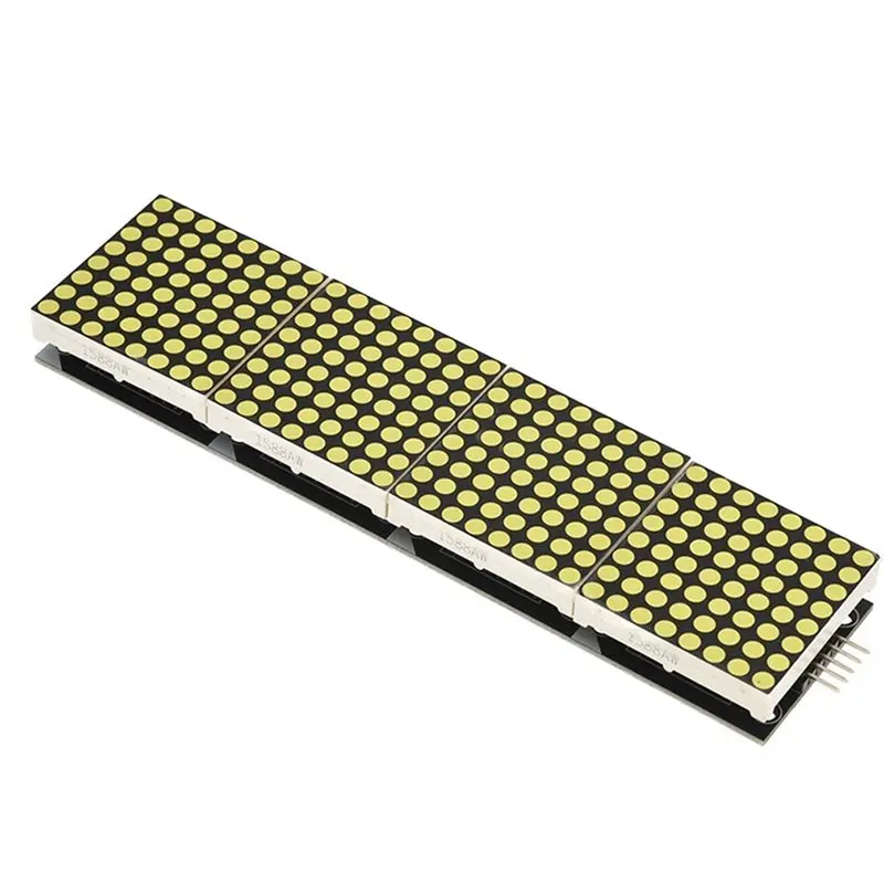 [LXYA68Z!] MAX7219 4 In One Display Module For Arduino Microcontroller Featuring 5P Line Support Dot Matrix
