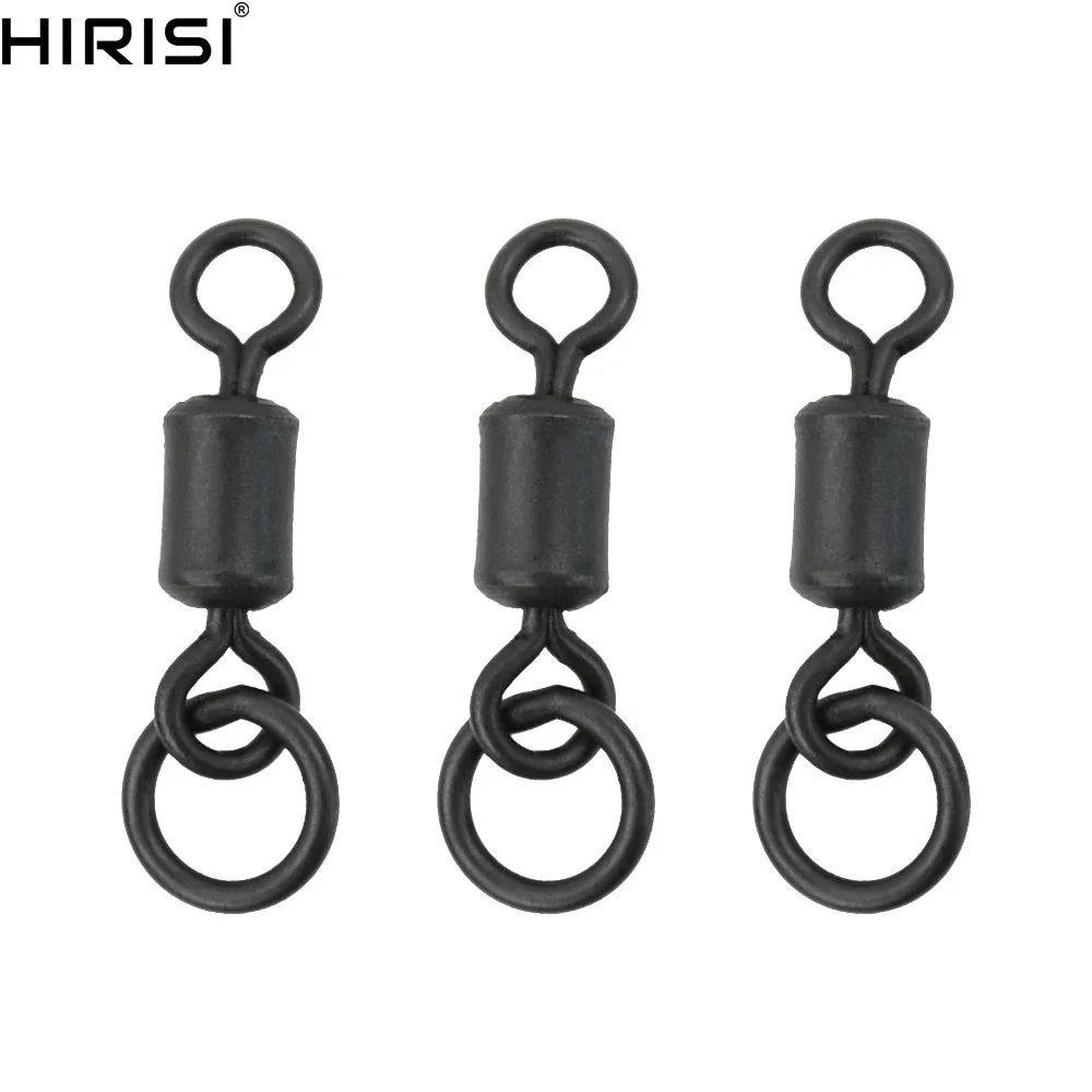 

40x Carp Fishing Swivel with Solid Ring for Chod Rig Link Terminal Tackle Snap and Swivels AE045S