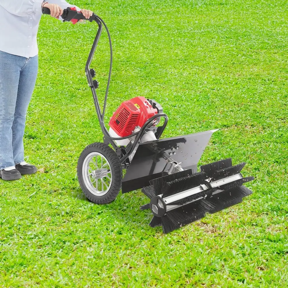 

Бензиновый ручной подметатель листьев 43 куб. см, 1,7 л.с. для подъездных дорог и газонов, идеально подходит для искусственной травы