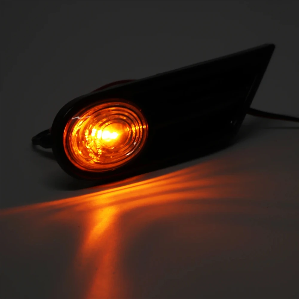 

Светодиодный боковой габаритный фонарь, указатель поворота, мигалка, боковой повторитель света для BMW, для MINI COOPER R56 R57, черный и дымчатый черный, аксессуары