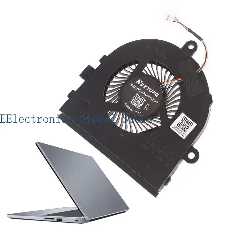 462B 1Piece Replacement CPU Cooling Fan for Dell Inspiron 3480 3481 5493 Notebook Radiator DC5V 4pin 4wire Laptop Fan