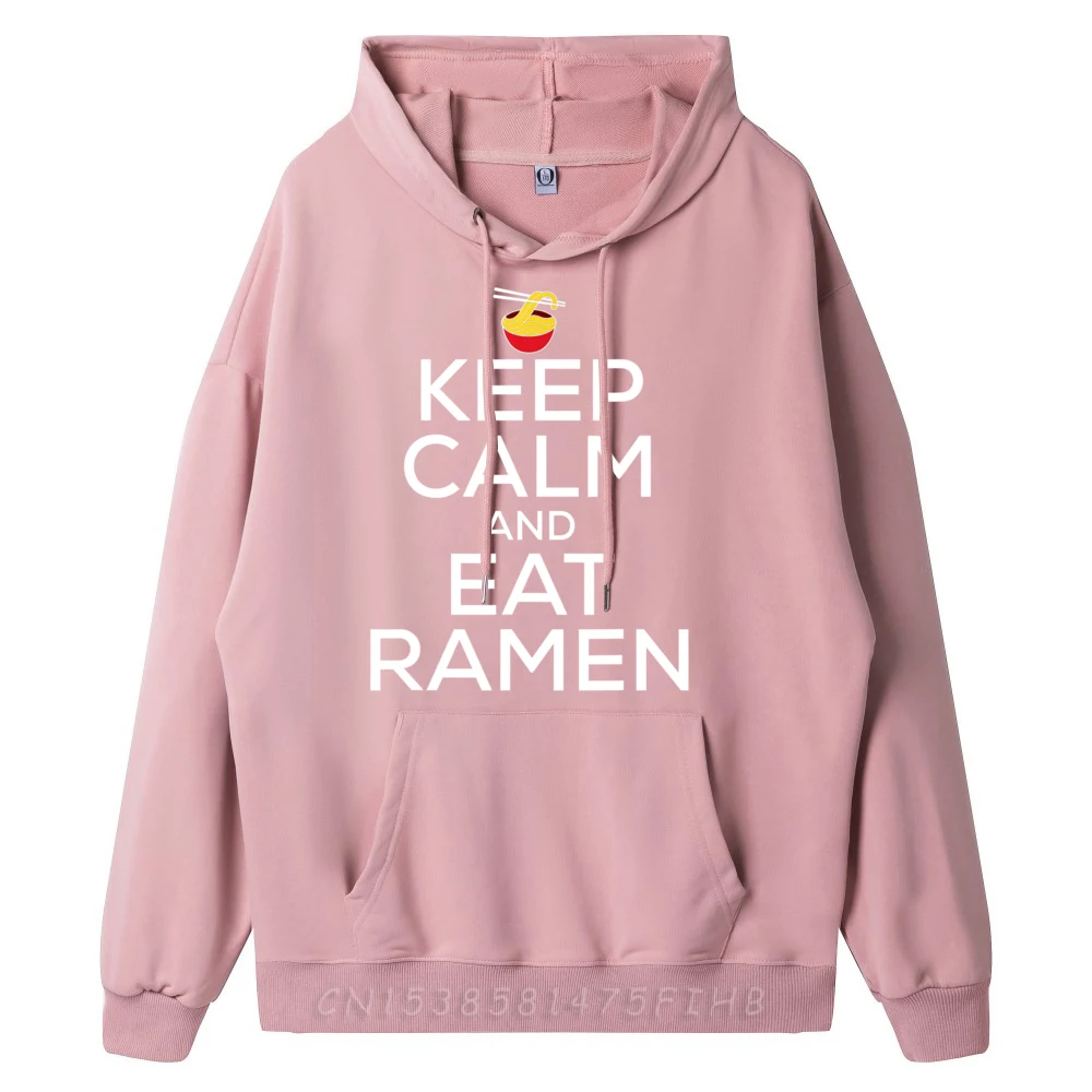 Keep Calm And Eat Ramen Funny Ramen Noodle Spicy Lovers Vintage Pullover Hoodies Casual Everyday New Year Party