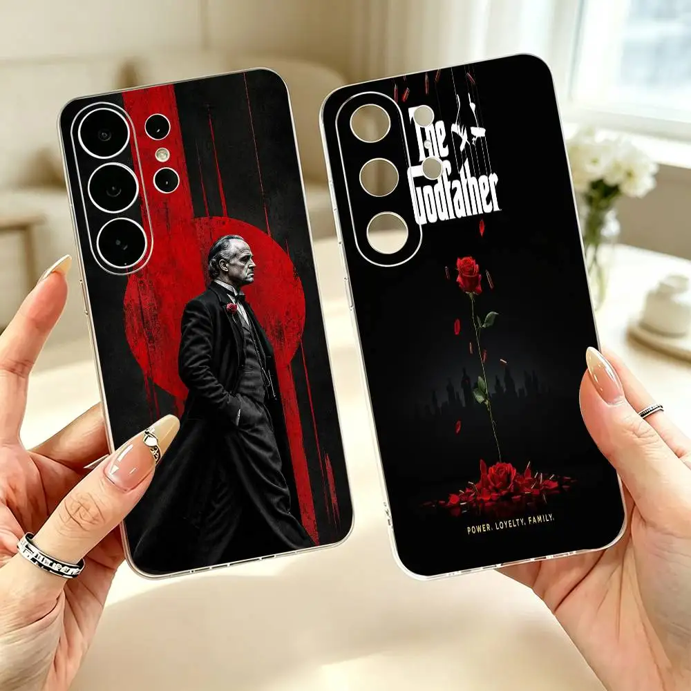 T-The Godfather  Transparent Case for Samsung S24 23 22 21 20 FE Lite Plus Ultra Note 10 9 5G Cover