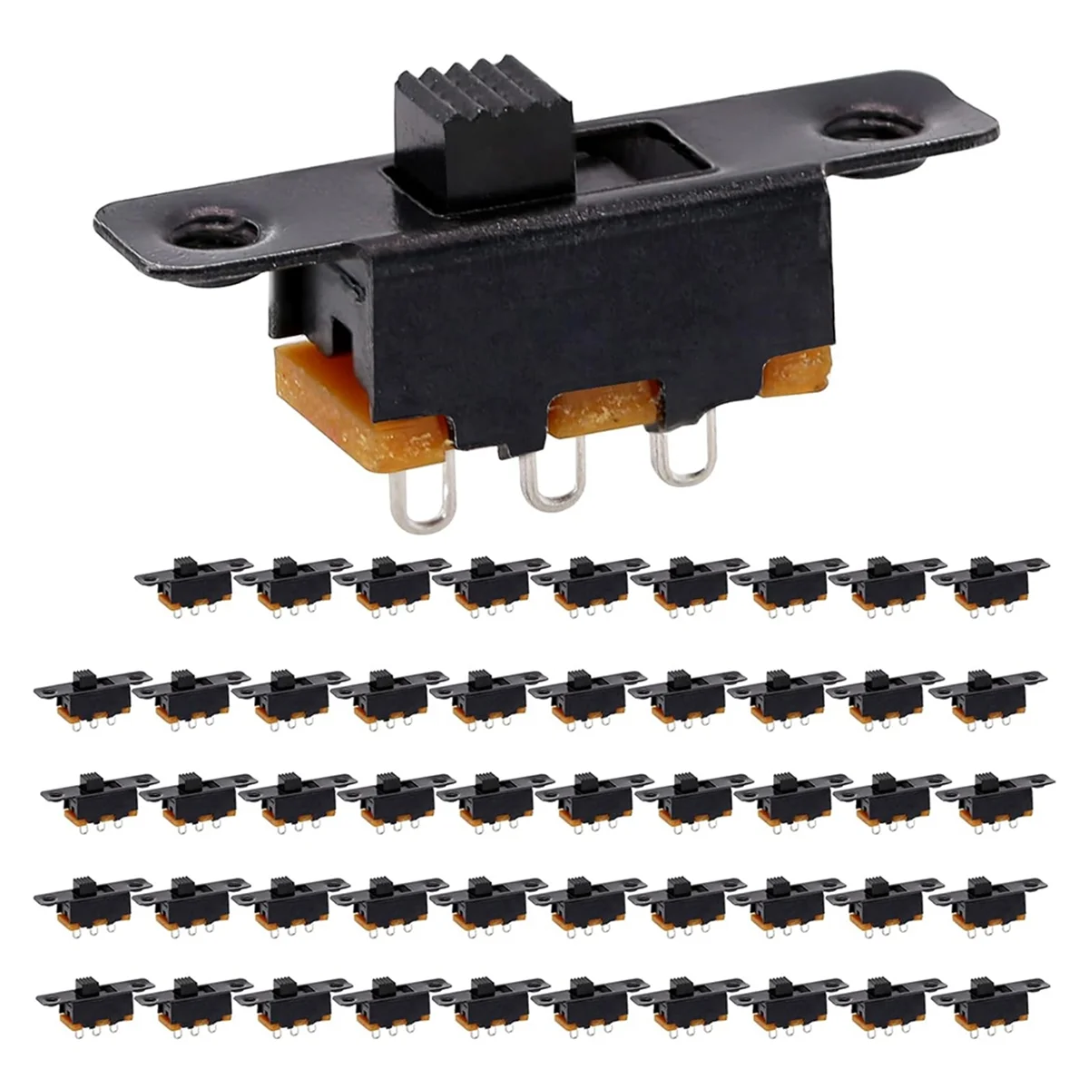 Upgraded Slide Switch Panel Mount 3 Solder Lug Pin on/Off 2 Position 50Pcs
