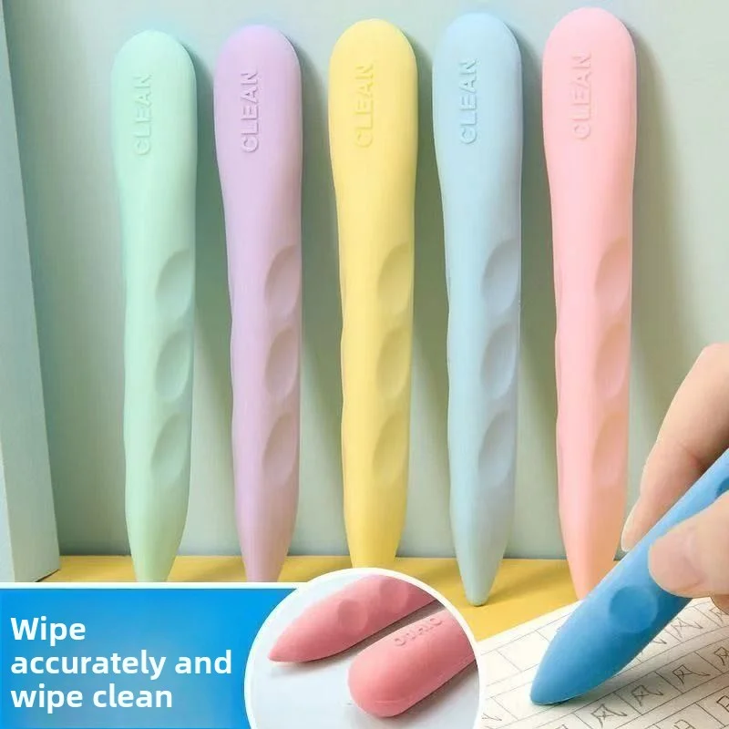 3-5PCS/Box Primary School Students Hole Eraser, Clean Large Eraser for Art, No Residue & No Crumbs, Easy to Erase image 4