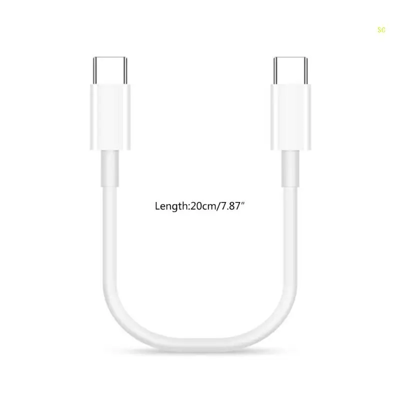 60W 20cm Short Type Cable USB to TypeC Fast Data Line For phone 15 Cellphone Tablet Charging Dropship