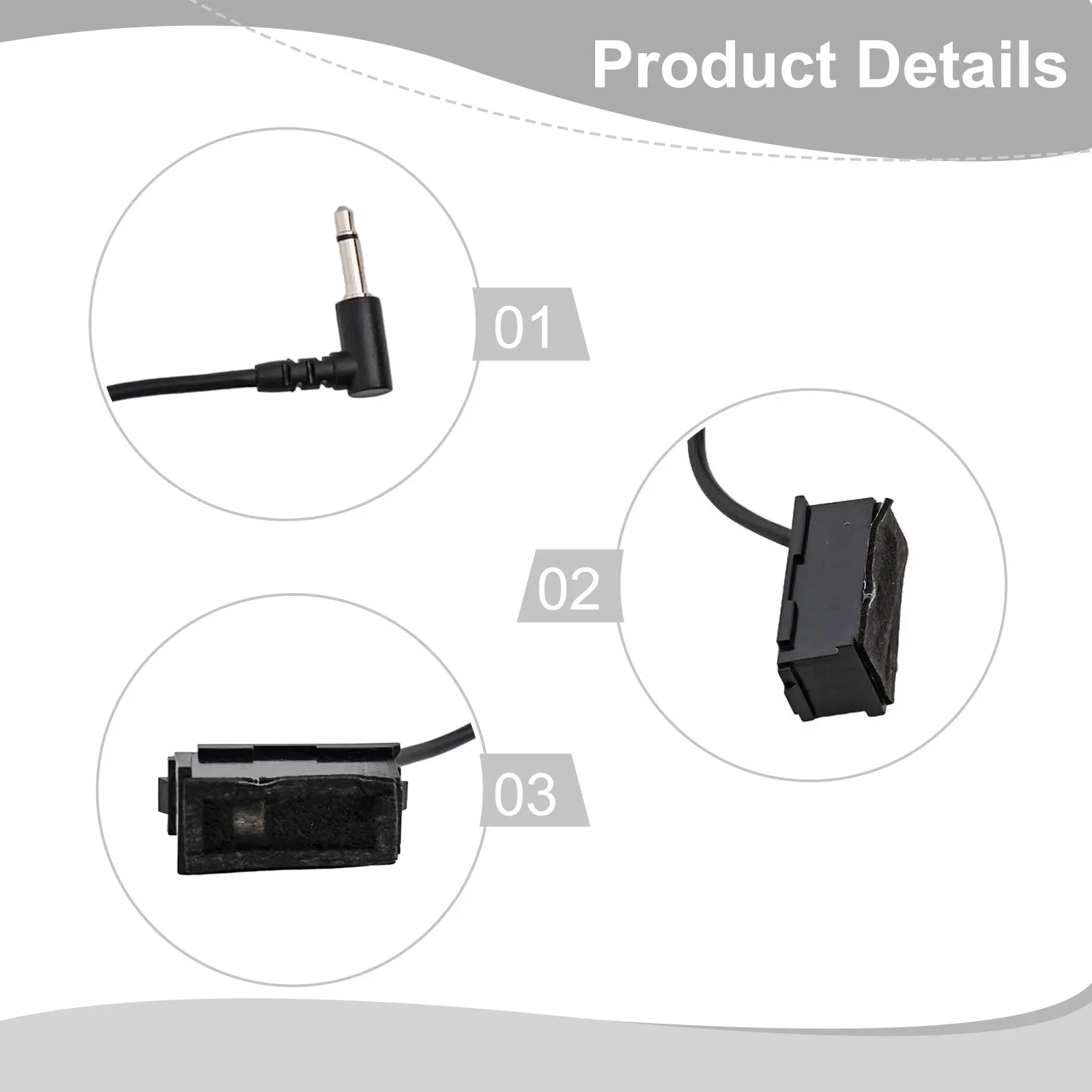 Car Audio Setup Car Interior Stereo Wired Microphone External Microphone Quick Installation High-quality Materials