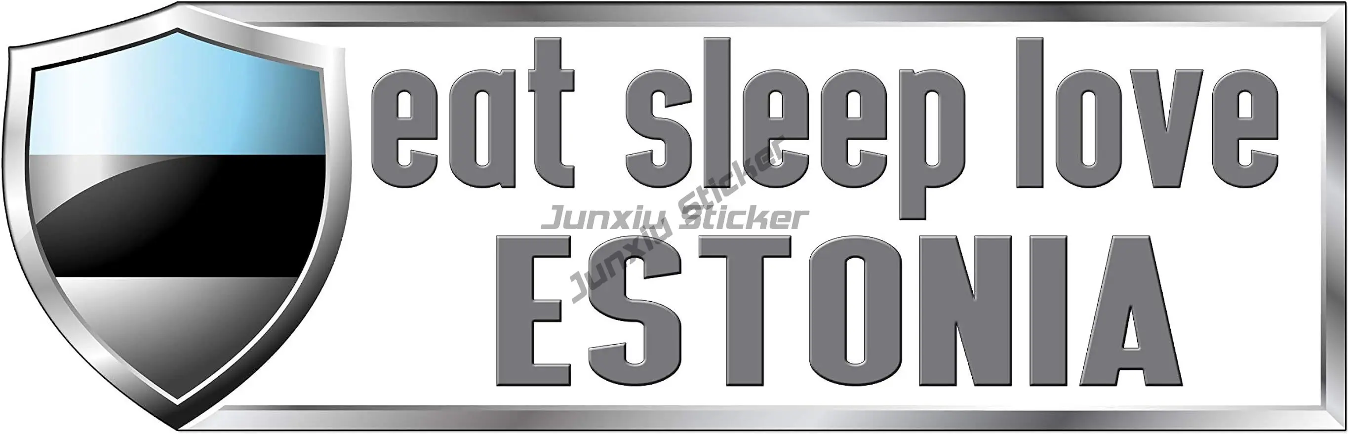 Welcome To Eesti Sticker Estonia in Estonian Country Code EST OvalFlag Decal Outdoor Occlusion Scratch Decorative Waterproof PVC
