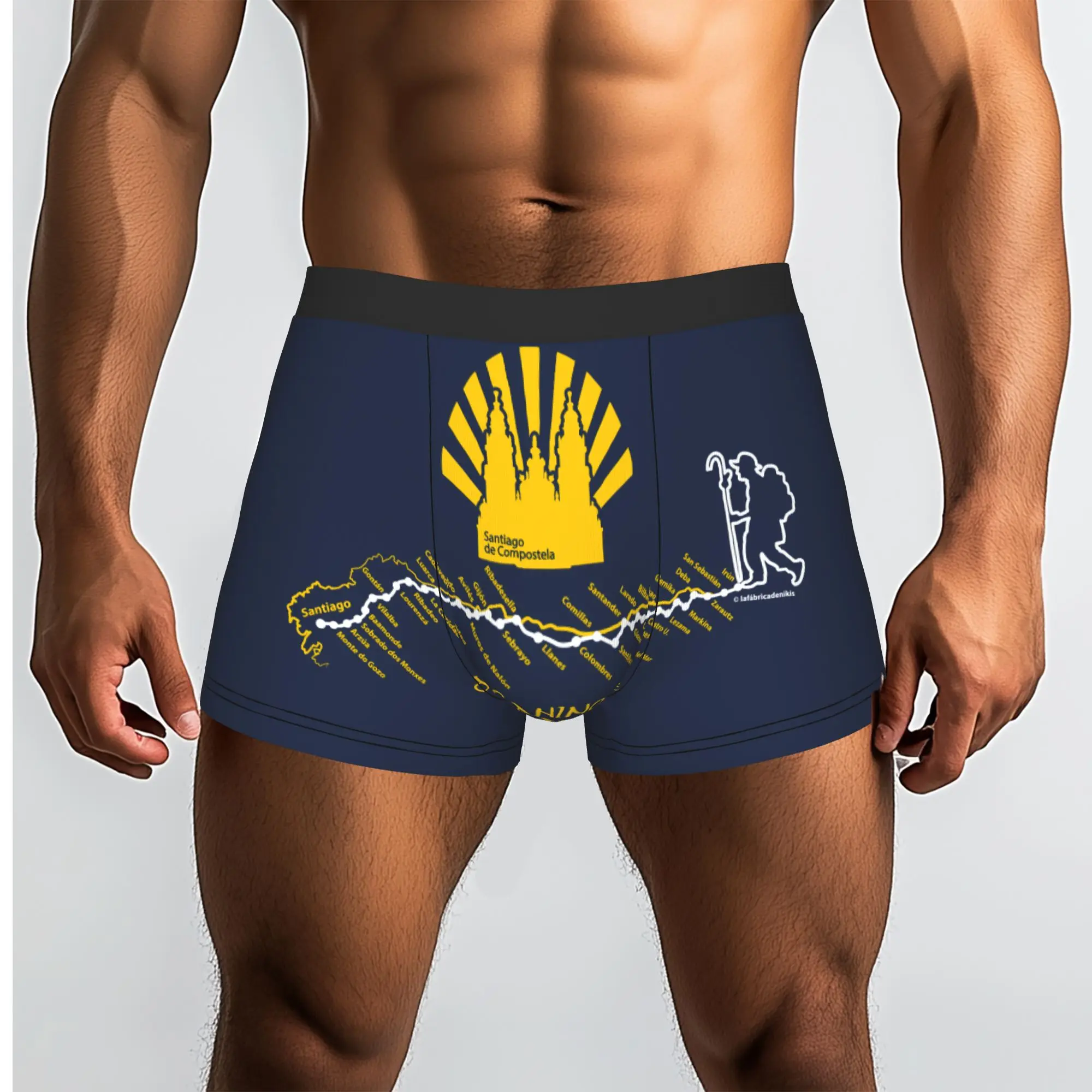 Custom North Way Underwear Men Breathable  Boxer Briefs Shorts Panties Soft Underpants For Male
