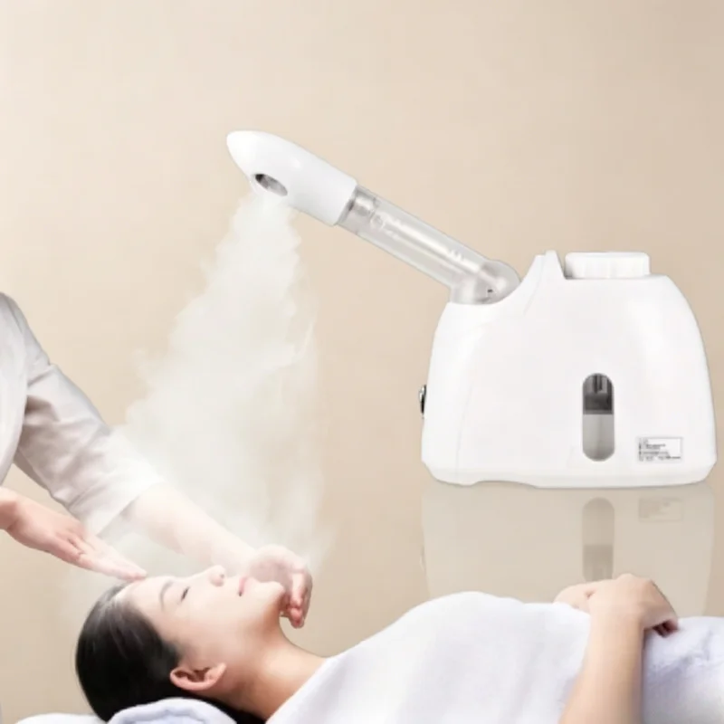 

Ozone Warm Mist Facial Steamer, Home Salon Spa Humidifier Vaporizer for Face Deep Cleaning Skin Whitening Care