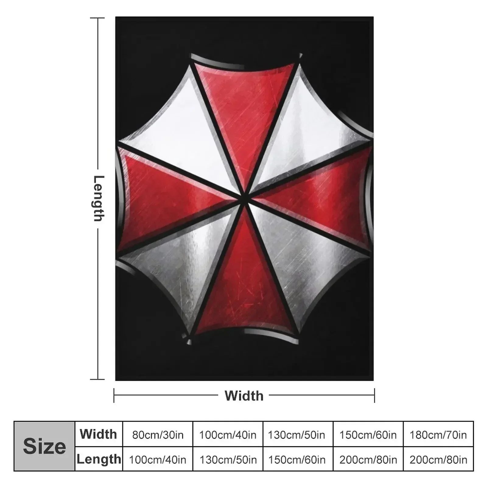 Umbrella Corp (Variant) Throw Blanket Extra Large Throw Baby Blankets