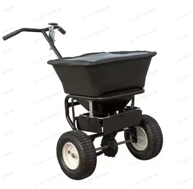 Garden Lawn Push Fertilizer Spreader – Salt & Ice Melt Spreader for Seeding & Deicing Applications