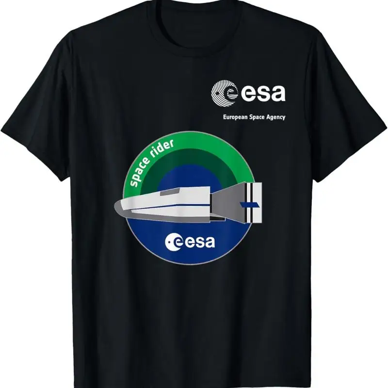 ESA European Space Agency Mission Rider Rocket Patch T Shirt