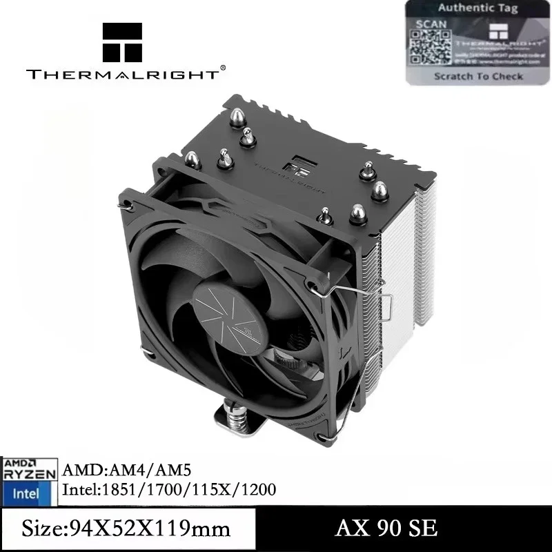 

Thermalright Assassin X 90 SE CPU Cooler 92mm PWM Quiet Fan CPU Air Cooler for AMD AM4 AM5 Intel LGA 1851/1700/115X/1200