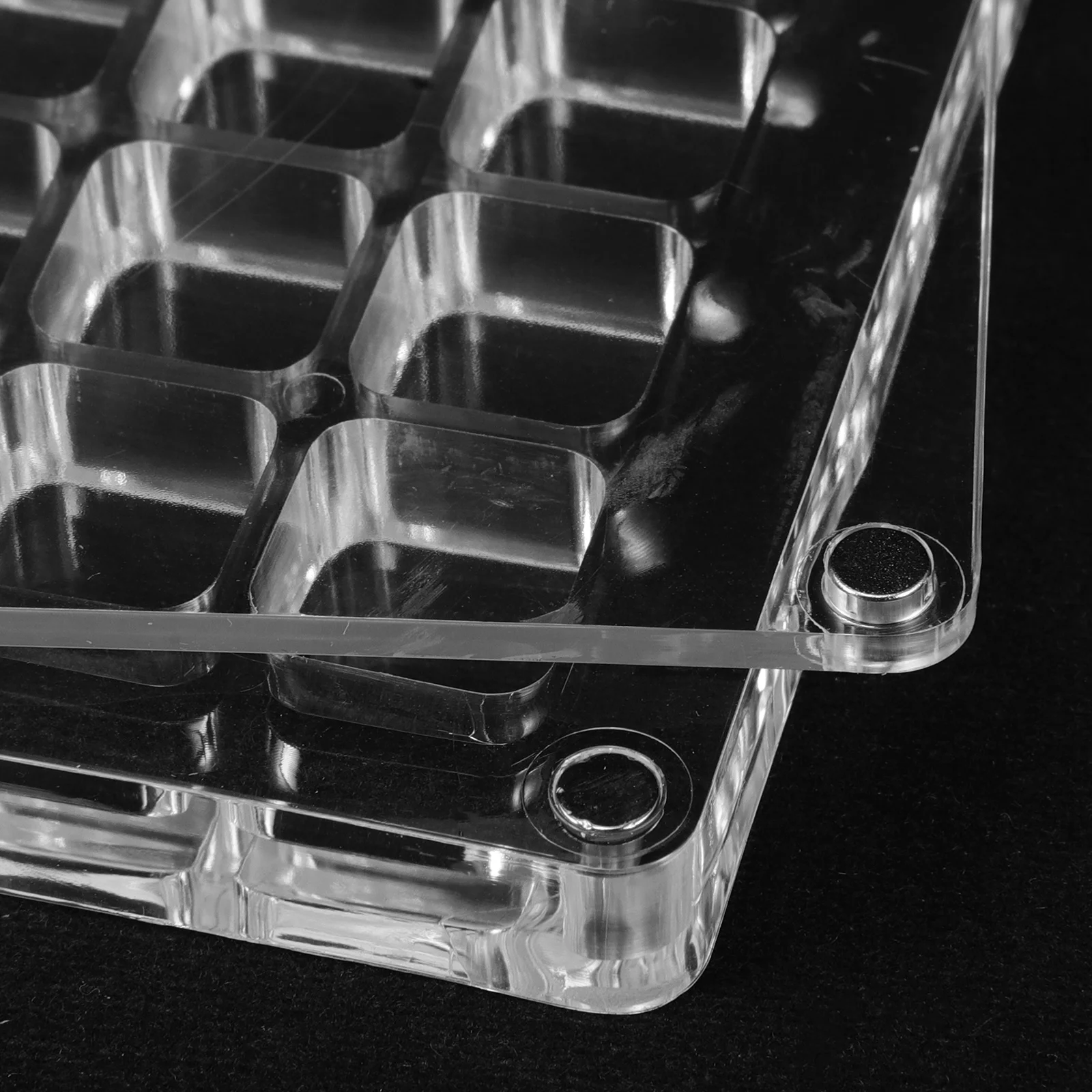 High Transparency Acrylic Display Box Nail Art Supplies Organizer Multi Function Beads Storage Shell Display Case