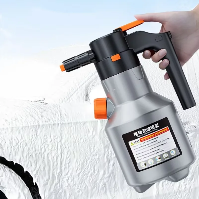 2L Powerful Car Wash Snow Foam Bottle Auto Cleaning Detailing Tool Garden Spray Rechargeable Electric Foam Sprayer