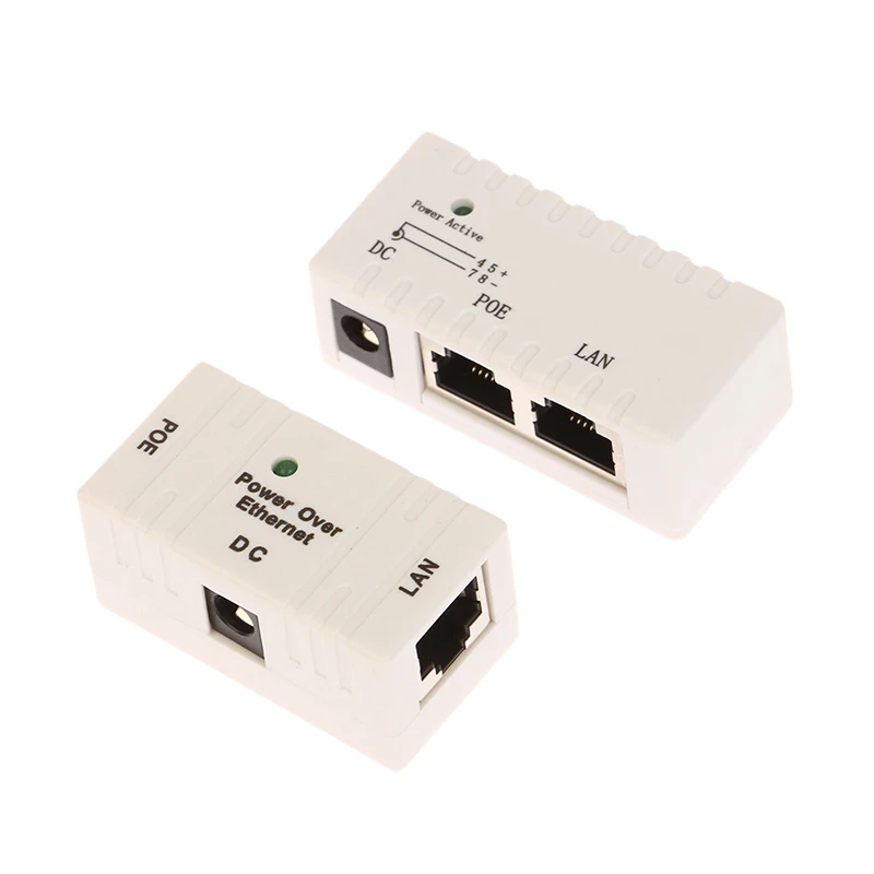 Unit DIY Parts 10/100Mbps 5V-48V/2A POE Power Injector Splitter for IP Camera POE Adapter Component